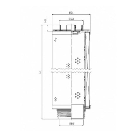 RHR2600G03B0/009 hydraulic filter element