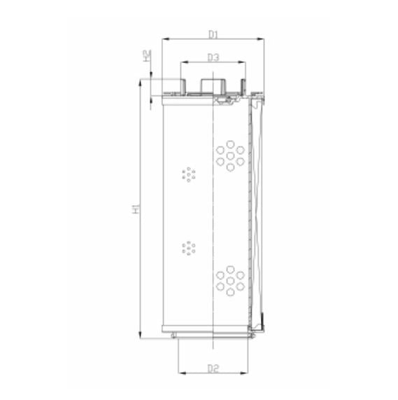 RHR2600M10B0/AB1 hydraulic filter element