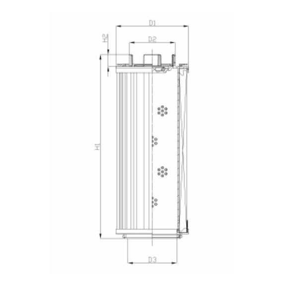 RHR2600S25B0/AB1 hydraulic filter element