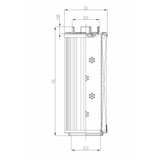 RHR2600S50B0/AB1 hydraulic filter element