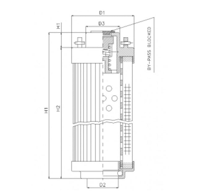 RHR2600S50V hydraulic filter element