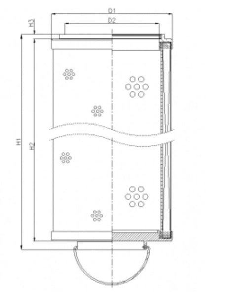 RHR2700M20B0/AB1 Filter element for return filter