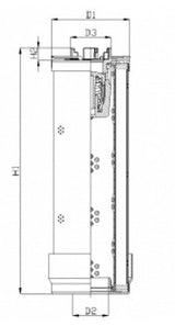 RHR270M10B3/AB1 hydraulic filter element