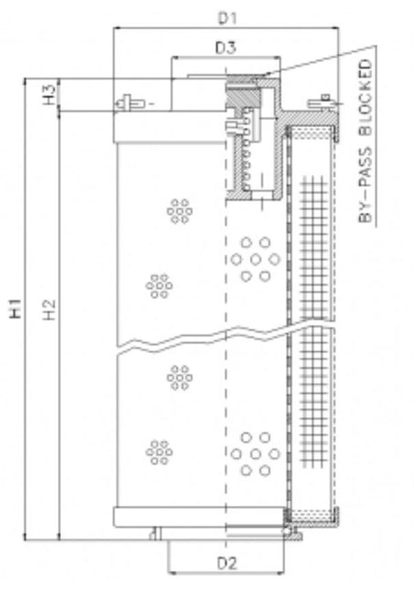 RHR280G03B/5 Filter element for return filter