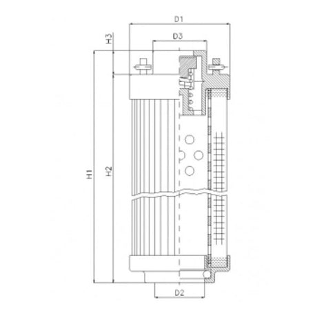 RHR30A10V filter element for return filter