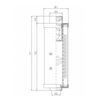 RHR30G10B/2 hydraulic filter element