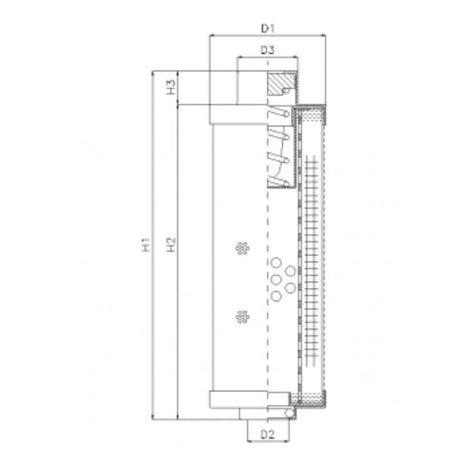 RHR30S100V filter element for return filter