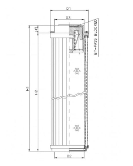 RHR330A10B/5 Filter element for return filter