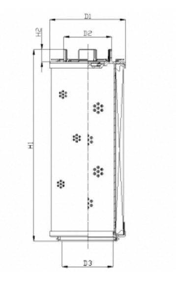 RHR330G10B0/AB1 Filter element for return filter
