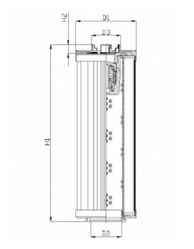 RHR330S25B3/AB1 hydraulic filter element