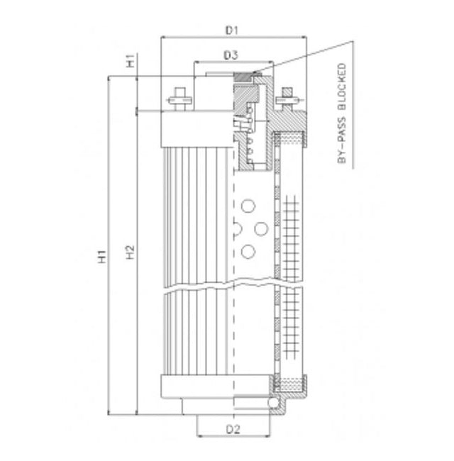 RHR330S50B/5 hydraulic filter element