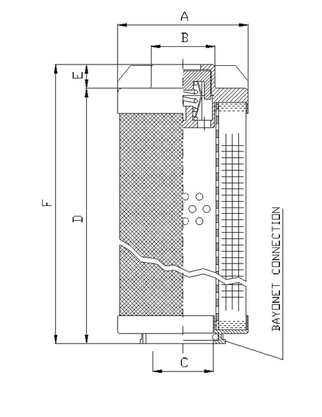 RHR480G20B/2 Filter element for return filter