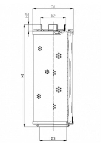 RHR500G10B0/AB1 Filter element for return filter