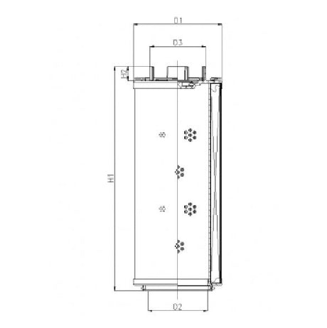 RHR60G05B3/AB1 Filter element for return filter
