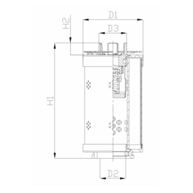RHR60G05B6/AB1 hydraulic filter element