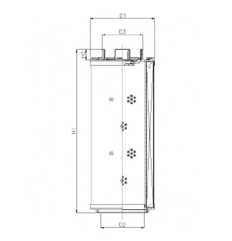 RHR60G10V0/AB1 Filter element for return filter
