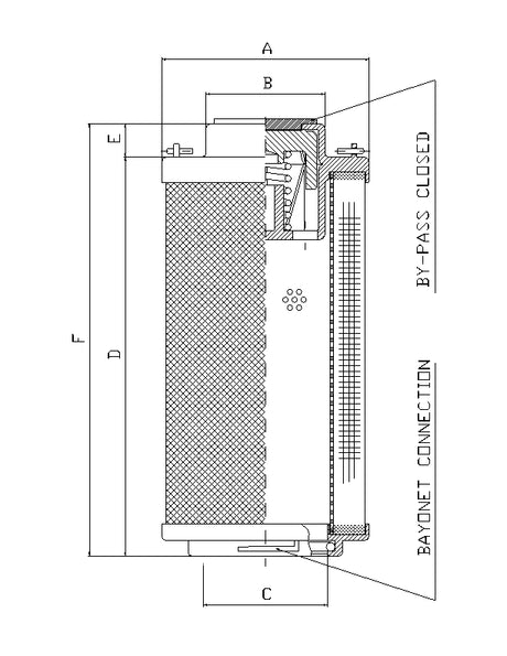 RHR660G10B0/AB1 Filter element for return filter