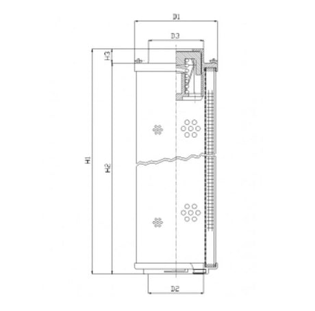 RHR660N03V filter element for return filter