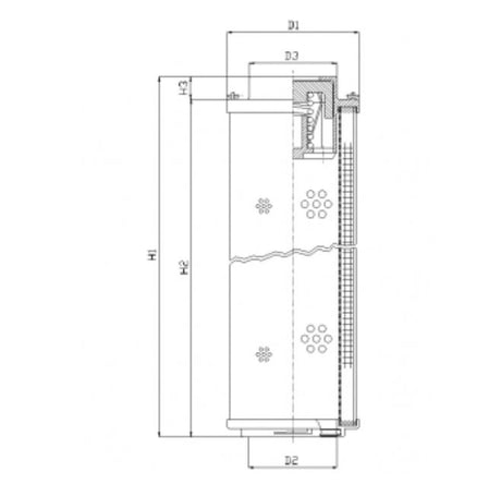 RHR660N05V filter element for return filter