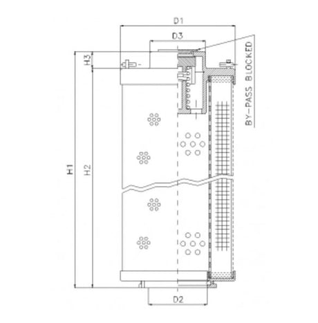 RHR660N20V filter element for return filter