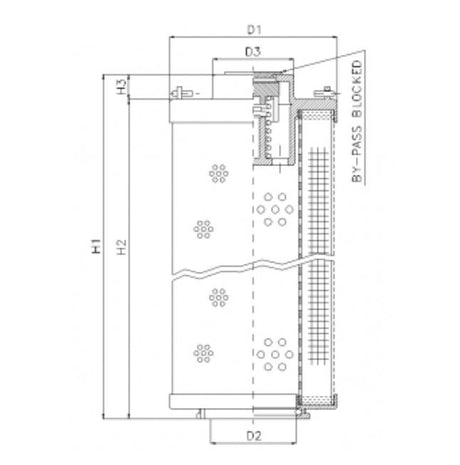 RHR660S50V3/AB1 filter element for return filter