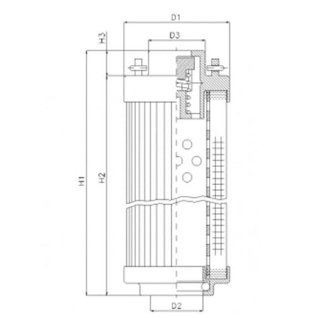 RHR850A05V filter element for return filter