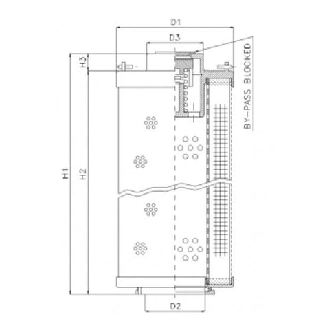 RHR850M20B0/AB1 hydraulic filter element