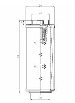 RHR90G20B3/AB1 hydraulic filter element