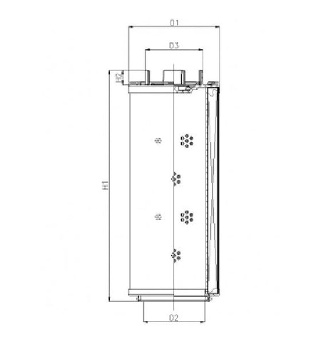 RHR950G05B/5/ESD Filter element for return filter