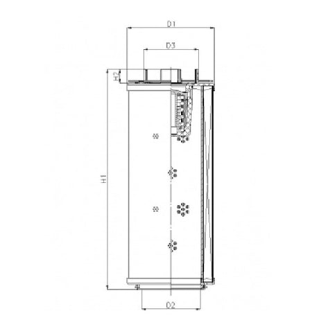 RHR950G10V6/AB1 hydraulic filter element