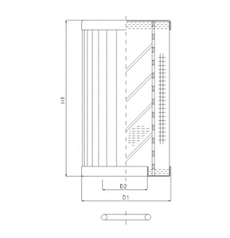 RLR120B80B/5 filter element for return filter