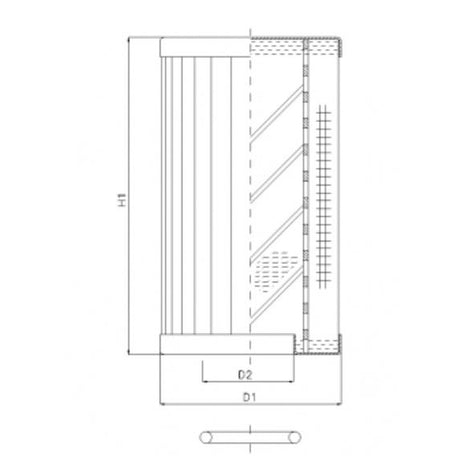 RLR120E03B/5 filter element for return filter