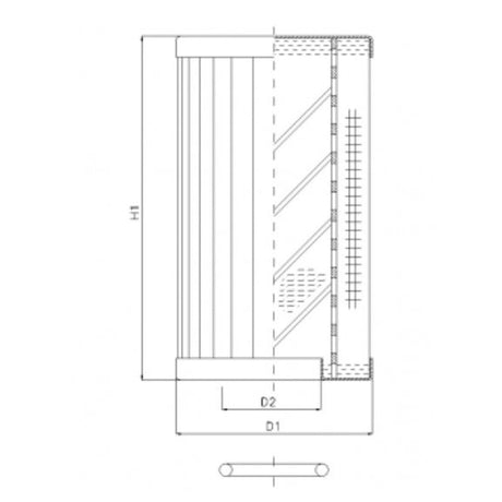 RLR120E05B/5 filter element for return filter