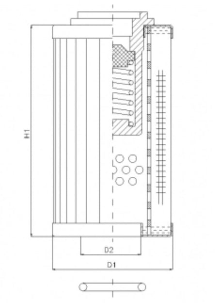 RLR120E15B Filter element for return filter