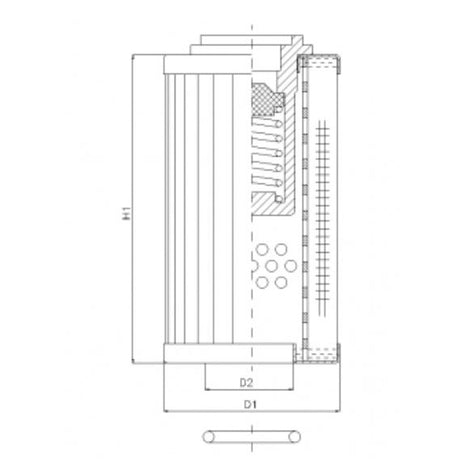 RLR175B60B filter element for return filter