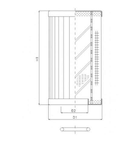 RLR175E03B/5 filter element for return filter