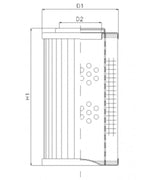 RLR2001B80V/5 hydraulic filter element