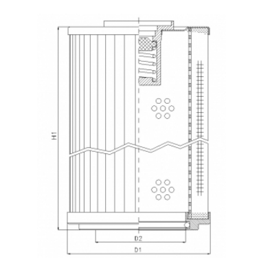 RLR2001B80V hydraulic filter element