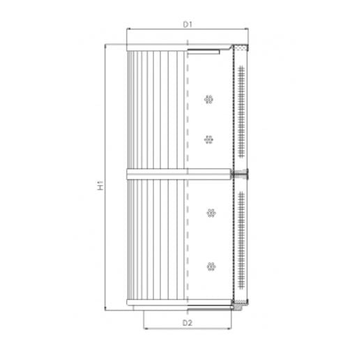 RLR2001E15B/5 hydraulic filter element