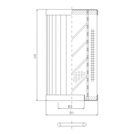 RLR210B500B/5 filter element for return filter