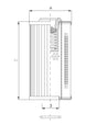 RLR320E20V/1 hydraulic filter element
