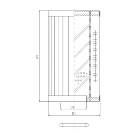 RLR330B130B/5 filter element for return filter