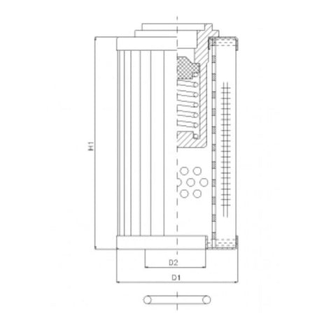 RLR330B250B filter element for return filter