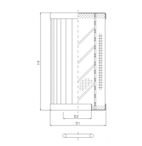 RLR330B500B/5 filter element for return filter
