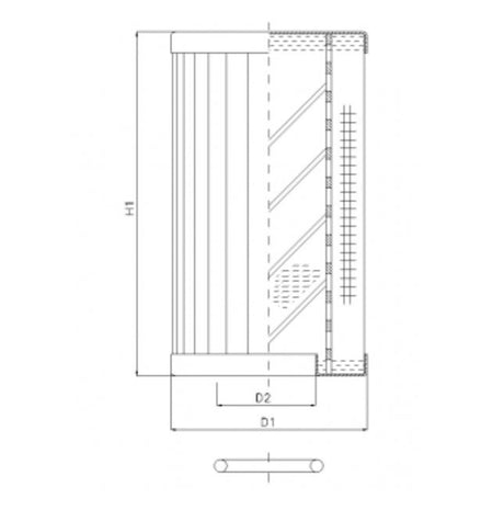 RLR330D10B/5 filter element for return filter
