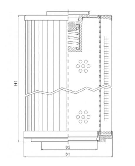 RLR4001E20B/1 filter element for return filter