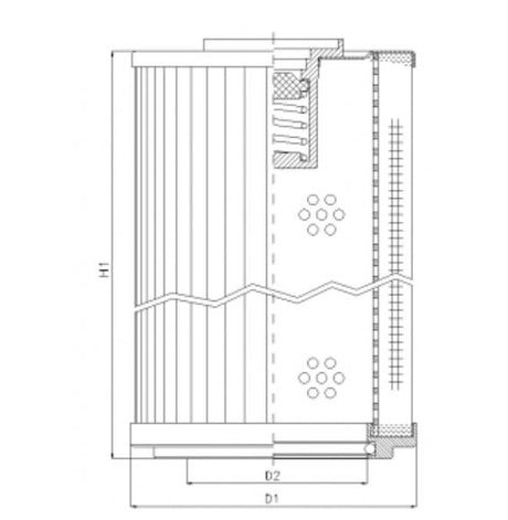 RLR41B40B filter element for return filter