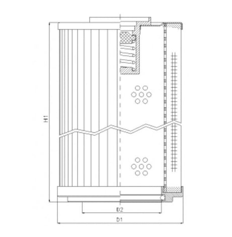 RLR41B80B filter element for return filter