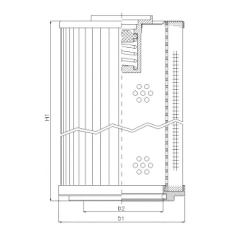 RLR41D20B filter element for return filter