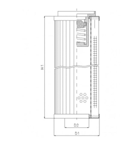 RLR425B80V filter element for return filter